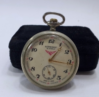 ARKASI TRENLİ SERKİSOF MARKA KURMALI CEP SAATİ