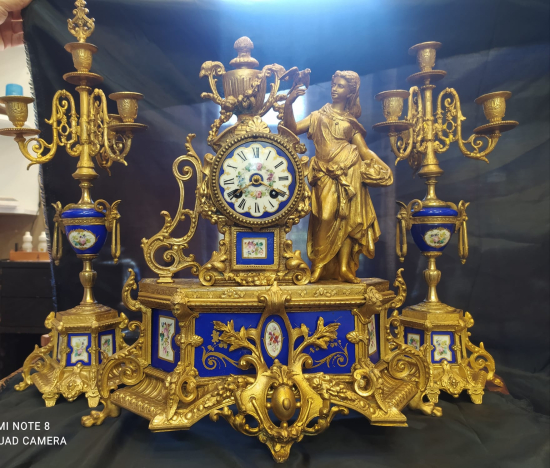 Antika şömine saat kol saati nakit  