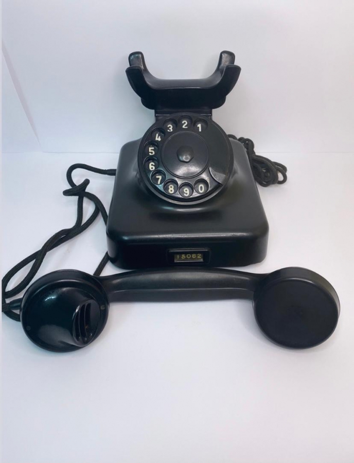 ANTİKA/RETRO SİYAH EV TELEFONU RFT