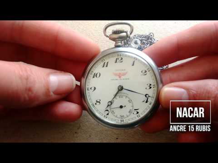 ARKASI TRENLİ SERKİSOF MARKA KURMALI CEP SAATİ