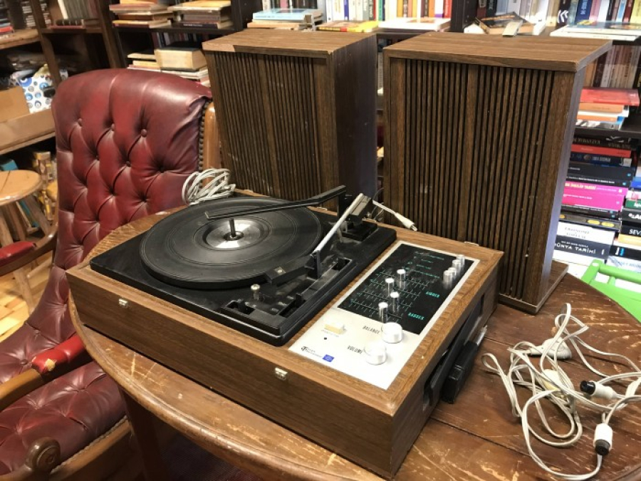 Antika plak çalar Müzük seti nakit alım satım 